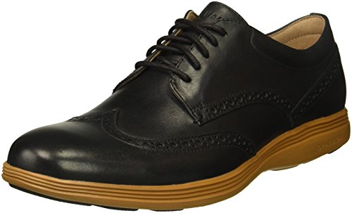 Cole haan men s grand tour wing ox, black/rubber, 10.5 …
