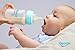 Tinukim iFeed 4 Ounce Self Feeding Baby Bottle with Tube - Handless Anti-Colic Nursing System, Blue - 2-Pack