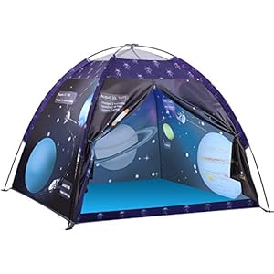 Exqline Speeltent voor Kinderen, Kindertent voor Binnen en Buiten, Universum Heelal Thematent Pop-up Tent Campingtent…