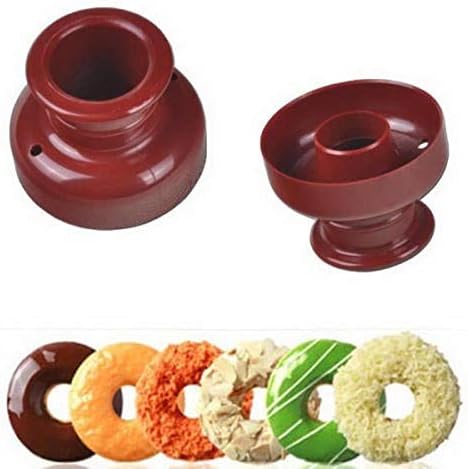 Hebudy Donut Molds Donut Cake Maker DIY Doughnut Mold Desserts Bread Cutter Maker Mold Kitchen Baking Tool 2pcs