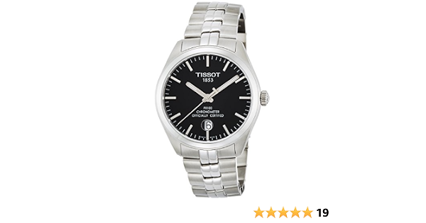 Tissot PR 100 COSC Black Dial Stainless Steel Mens Watch T1014511105100  T101.451.11.051.00 : Buy Online at Best Price in KSA - Souq is now  Amazon.sa: Fashion