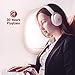 TaoTronics Active Noise Cancelling Bluetooth Headphones, Over Ear Wireless Headphones, Dual 40 mm Drivers with Deep Bass (30 Hour Playtime, CVC 6.0 Noise-Cancelling Mic, High Clarity Sound)-Pinkthumb 3