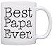 ThisWear Father's Day Gift Best Papa Ever Birthday Gift 11oz Ceramic Coffee Mug with Handle