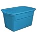 Sterilite 17364306 30 Gallon/114 Liter Tote, Blue Aquarium, 6-Pack