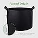 VIVOSUN 5-Pack 15 Gallon Plant Grow Bags, Heavy Duty Thickened Nonwoven Fabric Pots with Handles