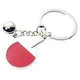 BR Ping Pong Keychain Alloy Key Chain Holder Ring Great Gift