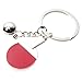 BR Stylish Ping Pong Table Tennis Alloy Keychain Key Ring Holder Belt Clip