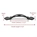 CBTONE 10 Pack Flat Black Cabinet Hardware Handle Pull - 2-1/2