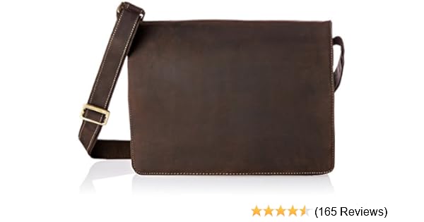 visconti leather distressed messenger bag