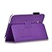 Galaxy Tab 3 Lite 7.0 / Galaxy Tab E Lite 7.0 Case - SHEROX Premium Folio Leather Case for Samsung Galaxy Tab 3 Lite 7.0 / Galaxy Tab E Lite 7.0 Inch Tablet (Purple)