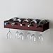Nexxt FN01459-8 Ellington Series Contemporary Wine Bottle and Wine Glass Rack