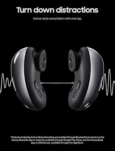 Samsung Galaxy Buds Live True Wireless Earbuds Us Version Active Noise Cancelling Wireless Charging Case Included Mystic Black In Dubai Uae Whizz Earbud Headphones