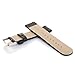 VIMVIP 20mm Genuine leather Band Strap for Motorola Moto 360 2nd Gen Smart Watch 42mm Samsung Gear S2 Classic (Black)