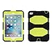 Griffin iPad Mini 4 Case with Stand, Black and Neon Yellow Survivor All-Terrain, Rugged Protective Dual Layer Heavy Duty Shock Absorption Polycarbonate Silicone