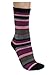 Cashmere Blend Striped Socks Crew 9 Colors Available Womens Soft and Warm