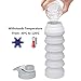 EVXVE Sport Collapsible Water Bottle - 18 oz Foldable Travel Water Bottle Leak Proof BPA Free 100% Food Grade Silicone Outdoor Indoor Camping Hiking Cycling(Gray)