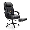 PHI VILLA Office Chair with Foot Rest and High Back,Ergonomic Office Chair with Massage Lumbar Support,Executive Desk…
