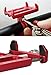 MaxMiles Motorcycle and Bicycle Cell Phone Holder Aluminum Universal Adjustable Phone Mount Smartphone Holder Bike Handlebar Cell Phone Holder for iPhone X 5 6 7 8 Plus Samsung LG (Standart Silver)