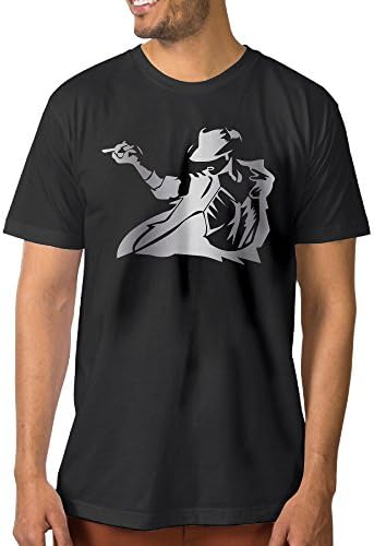 Michael Jackson Platinum Logo Men's T Shirt Black