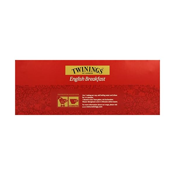 Twinings English Breakfast Tea - Schwarzer Tee - krÃ¤ftiger Schwarztee aus hochwertigen TeeblÃ¤ttern, gepflÃ¼ckt in Sri Lankas und Indiens besten TeegÃ¤rten, 100 Teebeutel (200g) – Bild 4