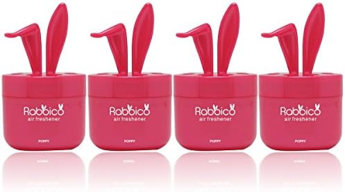 Big Save RABBICO Sweet 4 Packs (Rabbit Lovely Ears Shape) Car, Home, Office Air Freshener Angel Snow Scent - Luxurious Floral Fruity Blend complemented by Amber and Vanilla Scent