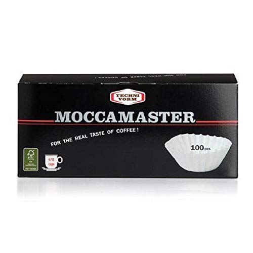 Technivorm 85025 Moccamaster White Paper Filters Flat Bottom 100 Cou | amzdealz