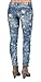 Women's Acid Wash Distressed Skinny High Fashion Jeans (3)