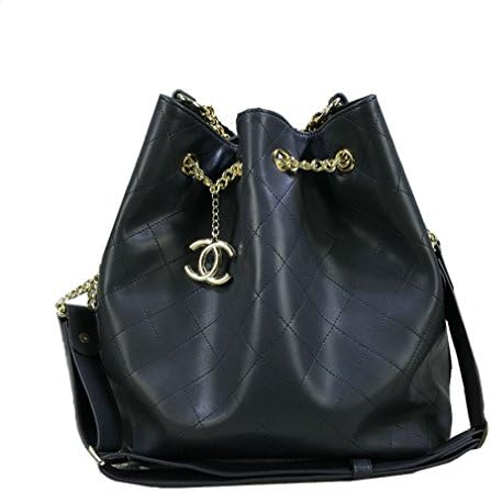 Authentic Chennai calf leather plain handbag (gold chain large) handbag