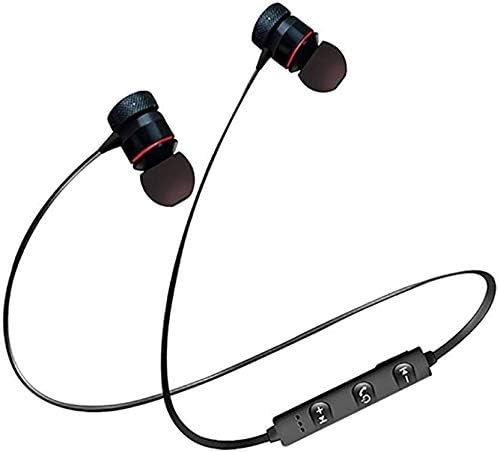 Buddymate M600 Wireless Bluetooth Headset V4.1 Magnet Earphone with Volume Control,Mic for All Android,iOS & Windows Device (Random Colour)