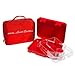 Bento Lunch Box-Red - by mmm...Lunch Buddies-Double Leak Proof Container-New Dual Latch-Great for Kids or adults +FREE INSULATED LUNCH BAG-Healthy Portion Plate-5 COMPARTEMENTS -Microwave-Dishwasher
