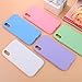 Pofesun Soft Silicone Case Designed for iPhone XR, 5 Pack Ultra Thin Slim Fit Soft Matte Finish Grip Anti-Scratch Protective Cover Compatible for iPhone XR 6.1 Inch-White, Pink, Blue, Mint, Purple