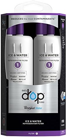 EveryDrop by Whirlpool Refrigerator Water Filter 1 (Pack of 2)