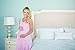 Baby Be Mine Labor and Delivery Gown for Hospital – 3-in-1 Labor/Delivery/Nursing Gown – Maternity Sleepwear(S/M, Pink Polka Dot)