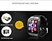 Smart Watch Bluetooth Touchscreen Smart Watches with Camera Smartwatch Water Resistant Sports Fitness Tracker Support iOS iPhone Android Samsung LG for Men Women Kids Golden