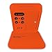 Electronic Alarm Clock, Travel Clock, KRASR Portable Digital Clock with Calendar & Temperature - Battery Included (Orange)