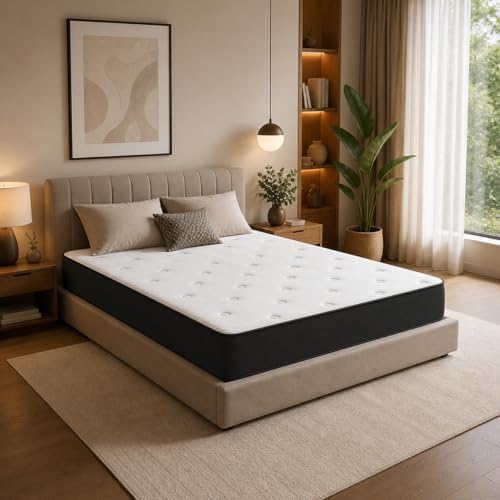 Vital Bonnel Spring Mattress | Orthopedic Support Bed Mattress with Breathable Quilted Top | Durable & Comfortable Mattress for Home Bedroom (Double - W 120 x D 190 x H 24)