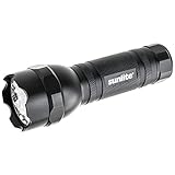Sunlite 51003-SU LED Tactical Flashlight, 4-Modes, Strobe, Green Light, Presentation Pointer, 3-AAA Batteries Included, Water Resistant, Black