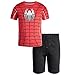 Marvel Avengers Captain America Iron Man Venom Hulk Cosplay Athletic T-Shirt and Shorts Outfit Set Toddler to Little Kid