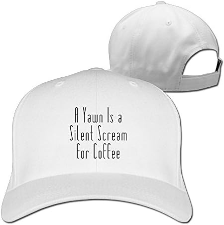 OCPEK A Yawn Is A Silent Scream For Coffee Caps Flat-Along Flat Visor Hats Snapback Hats