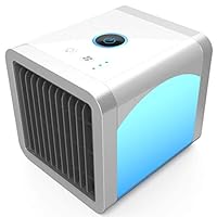 Lanmando Personal Air Conditioner Cooler, Humidifiers, Portable Mini Size Table Fan for Office