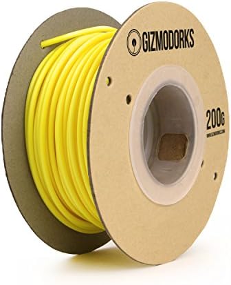 Gizmo Dorks Hips Filament for 3D Printers 1.75mm 200g, Yellow
