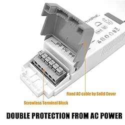 20W Dimmable Transformer, PLUSPOE 12V Magnetic LED