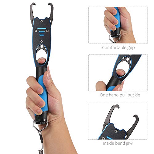 Abaodam Angelzange, Aluminiumlegierung, Fischklemme, Griff – Bild 5