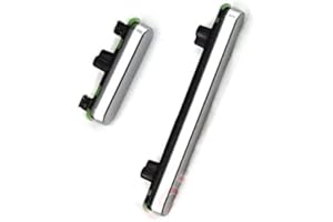 XINJUNKENG Power On Off Button + Volume Button Side Button Replacement Repair Part for Google Pixel 7 pro Pixel 7pro (White)