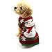 DEESEE(TM) Christmas Pet Dog Christmas Snowman Clothes Puppy Winter Sweater Costume Coat (M)