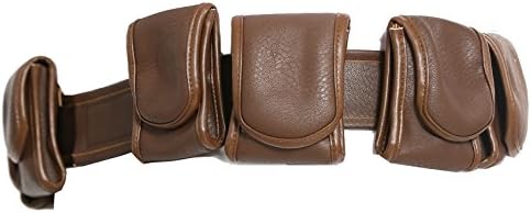 Boba Fett Belt 8 Pouches Deluxe PU Brwon SW Cosplay Accessory Prop