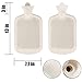 BOENFU Premium Classic Rubber Hot Water Bottle with Luxurious Faux Fur Cover, Great for Warmth Ease Aches Pains and Menstrual Cramps, Aid Comfort Sleep, Ideal Xmas Gift (2 Liters, Cream Color)