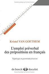 L' emploi préverbal des prépositions en français