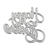 Anboo Blessings Series Cutting Dies Metal Stencils Embossing For DIY Scrapbooking Album Paper Card Art Craft Gift (Happy 02)