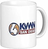 15 oz Channel 4 Kvwn Logo Ceramic Coffee Mug by